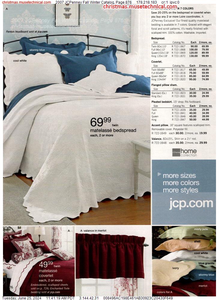 2007 JCPenney Fall Winter Catalog, Page 876