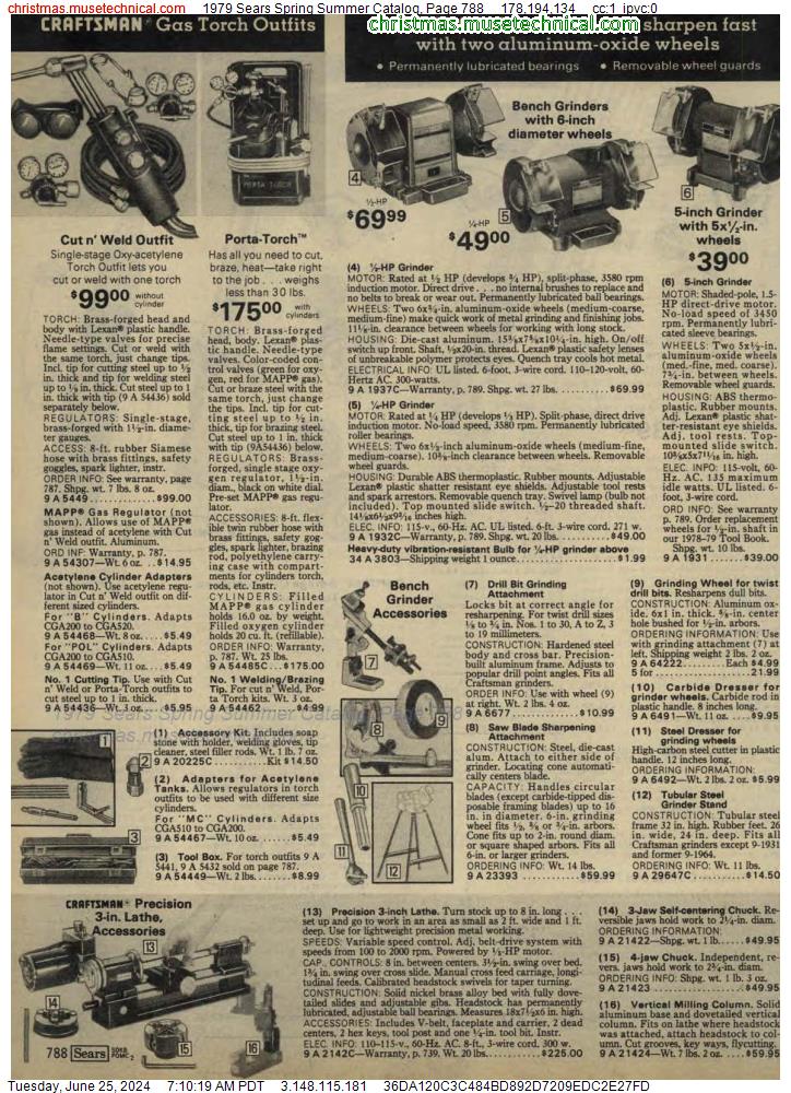 1979 Sears Spring Summer Catalog, Page 788