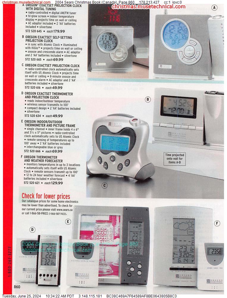 2004 Sears Christmas Book (Canada), Page 860