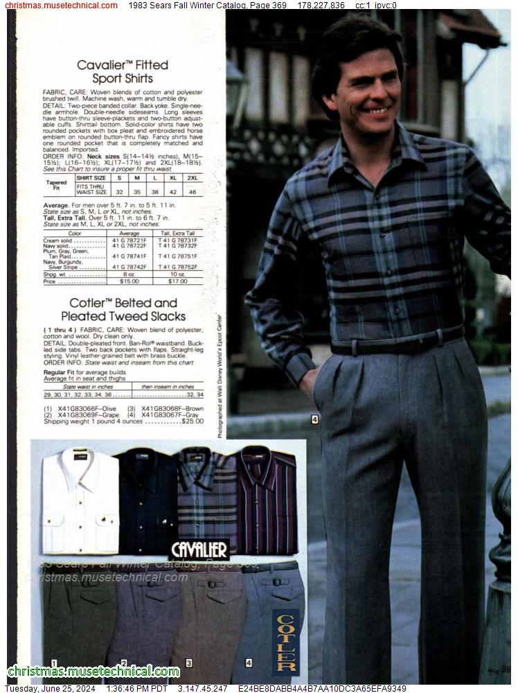 1983 Sears Fall Winter Catalog, Page 369