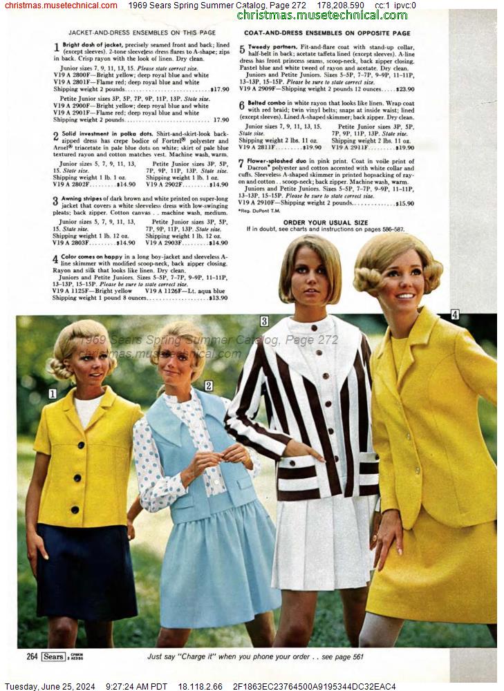 1969 Sears Spring Summer Catalog, Page 272