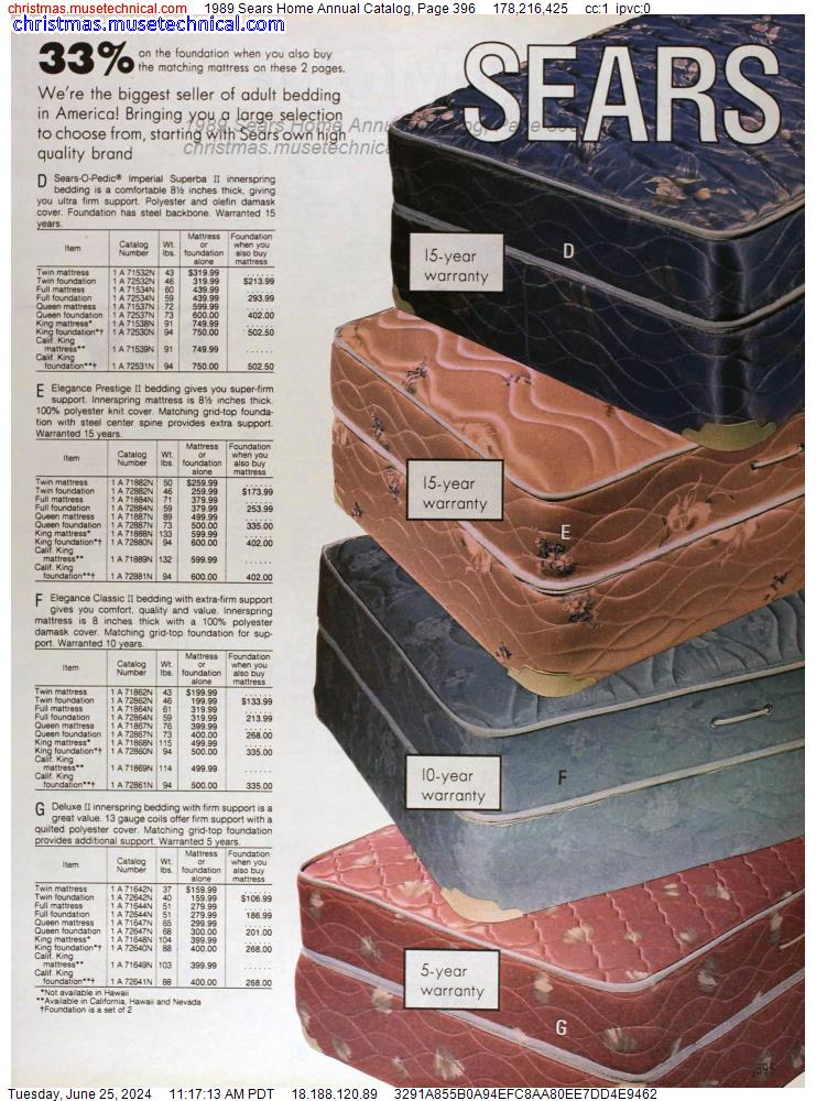 1989 Sears Home Annual Catalog, Page 396