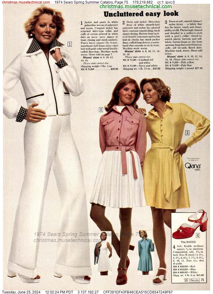 1974 Sears Spring Summer Catalog, Page 75