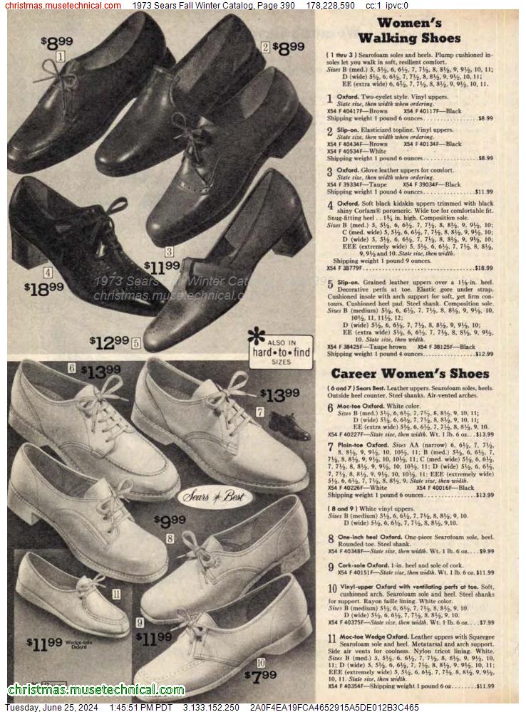 1973 Sears Fall Winter Catalog, Page 390