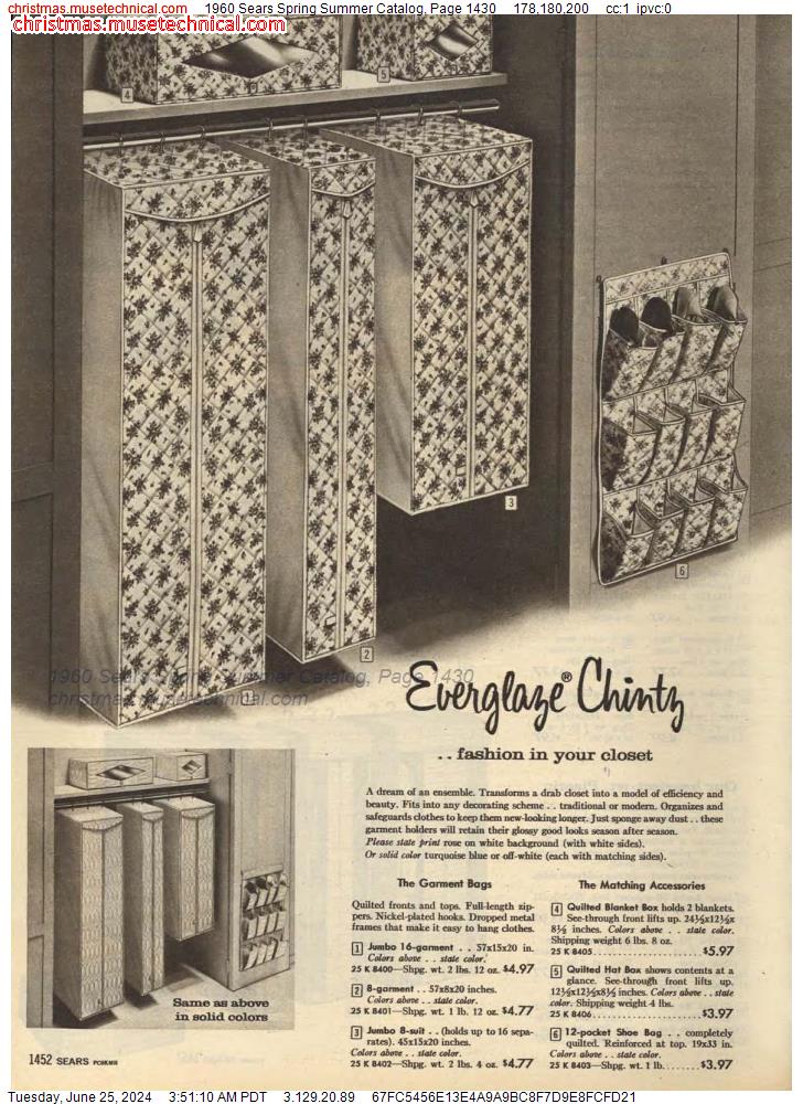 1960 Sears Spring Summer Catalog, Page 1430