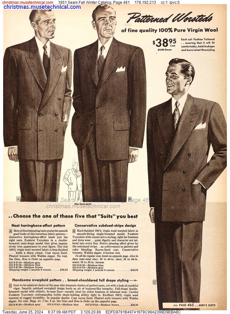 1951 Sears Fall Winter Catalog, Page 461