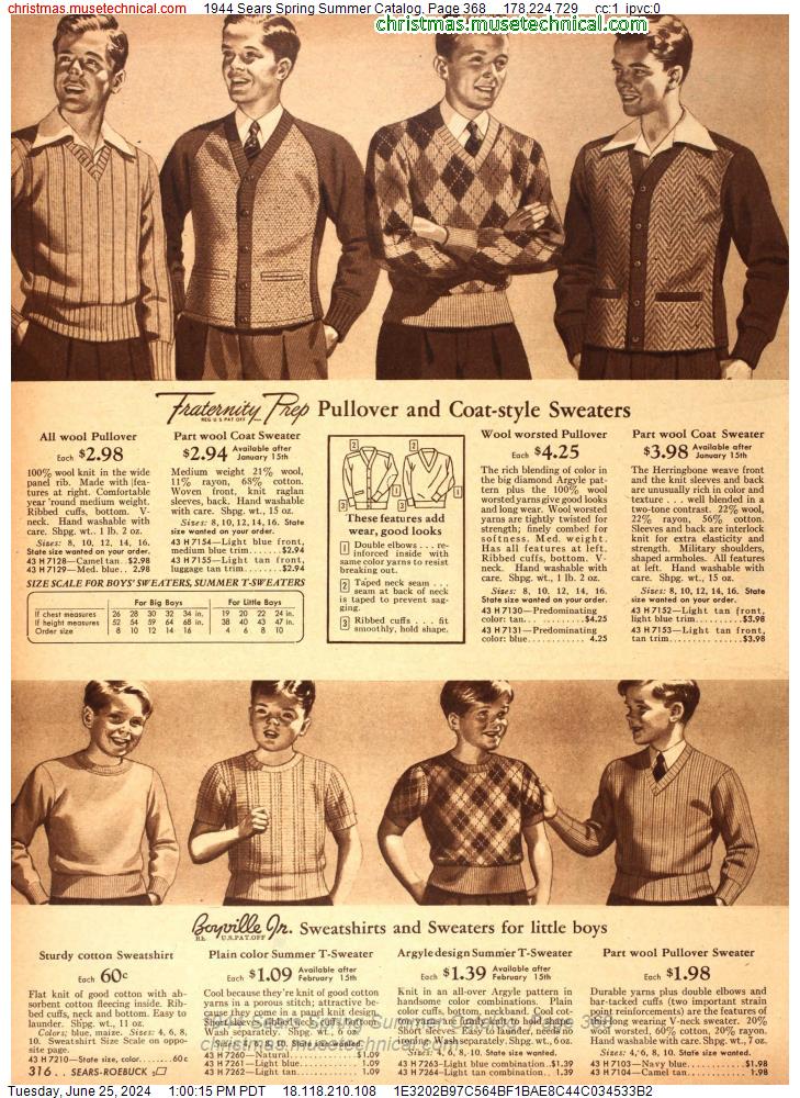 1944 Sears Spring Summer Catalog, Page 368