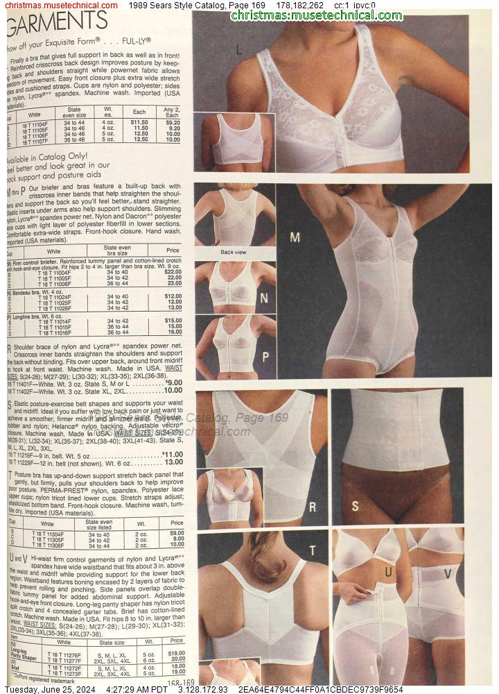 1989 Sears Style Catalog, Page 169