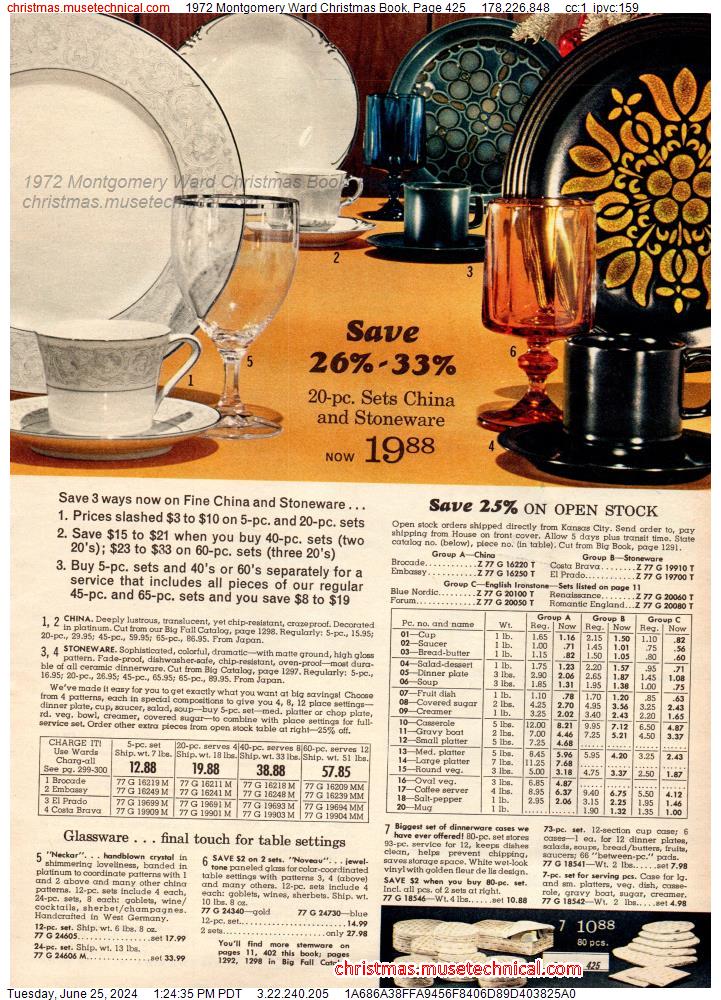 1972 Montgomery Ward Christmas Book, Page 425