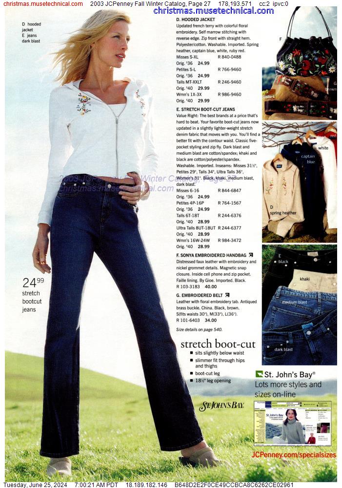 2003 JCPenney Fall Winter Catalog, Page 27