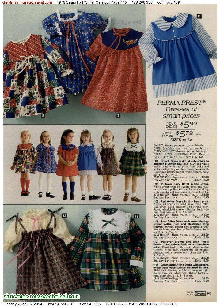 1979 Sears Fall Winter Catalog, Page 445