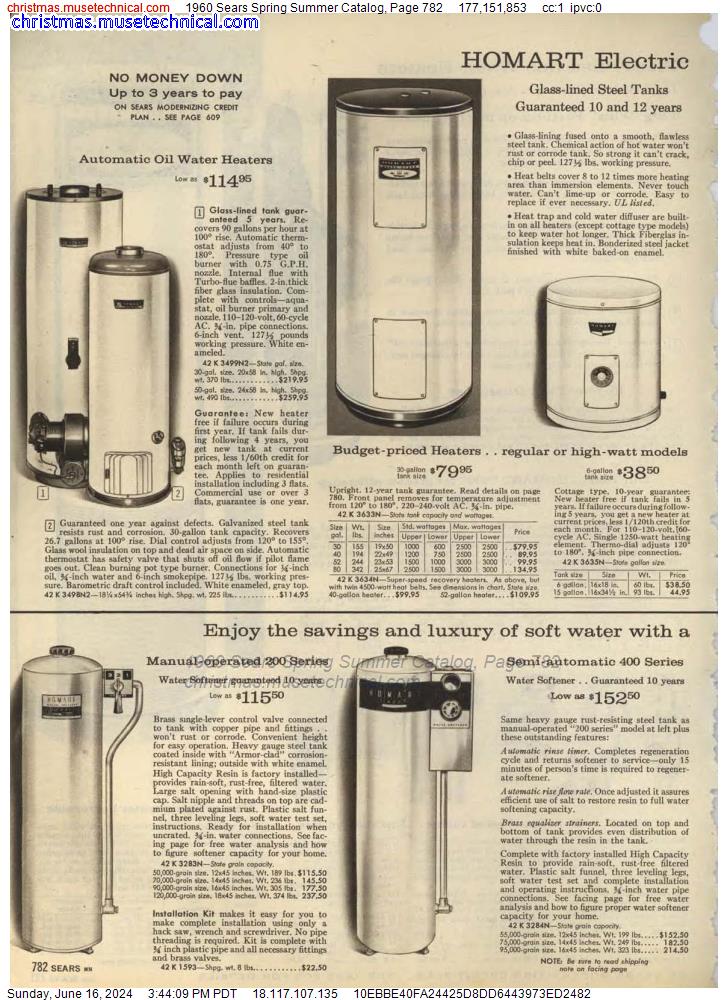 1960 Sears Spring Summer Catalog, Page 782