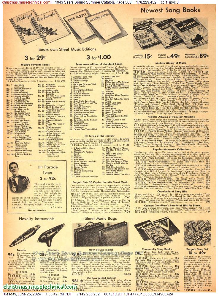 1943 Sears Spring Summer Catalog, Page 568