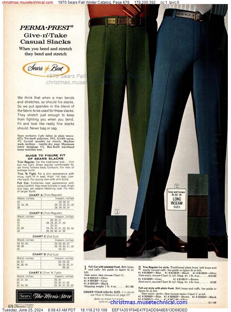 1970 Sears Fall Winter Catalog, Page 678