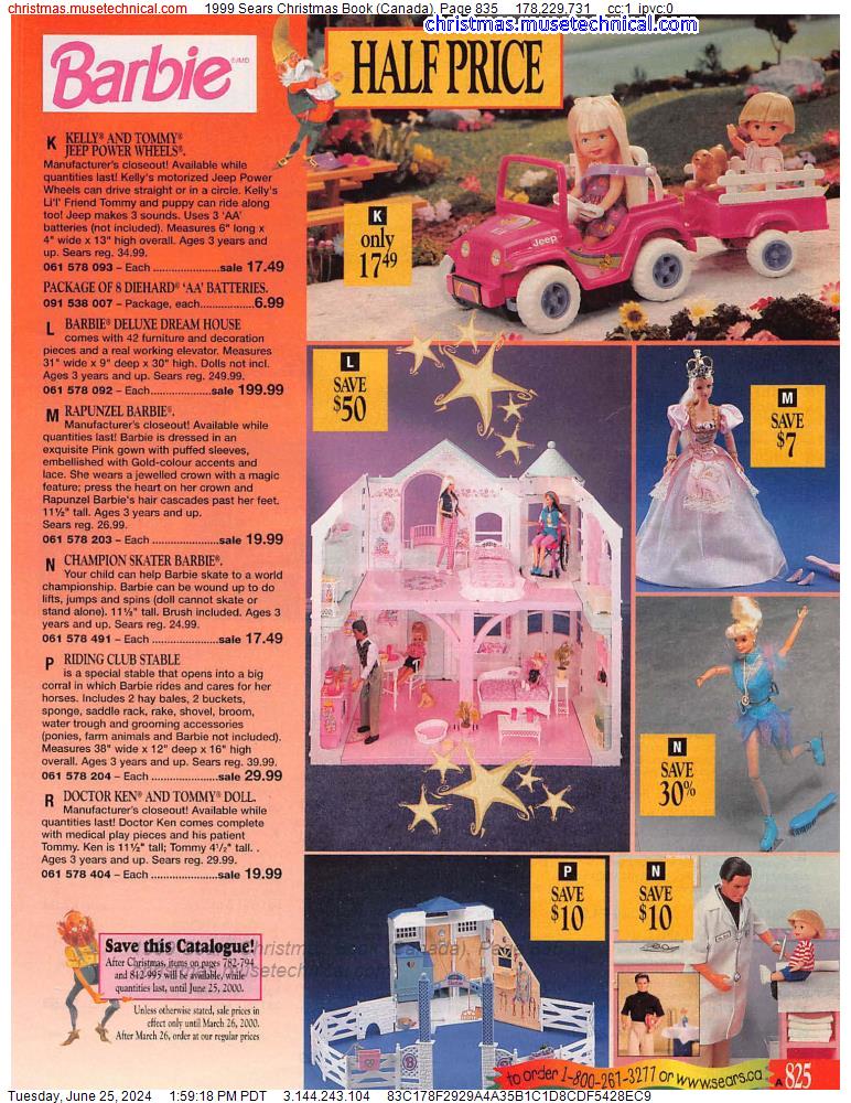 1999 Sears Christmas Book (Canada), Page 835
