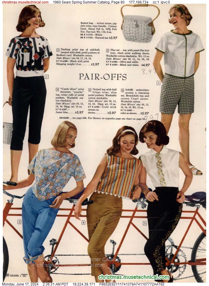 1960 Sears Spring Summer Catalog, Page 80