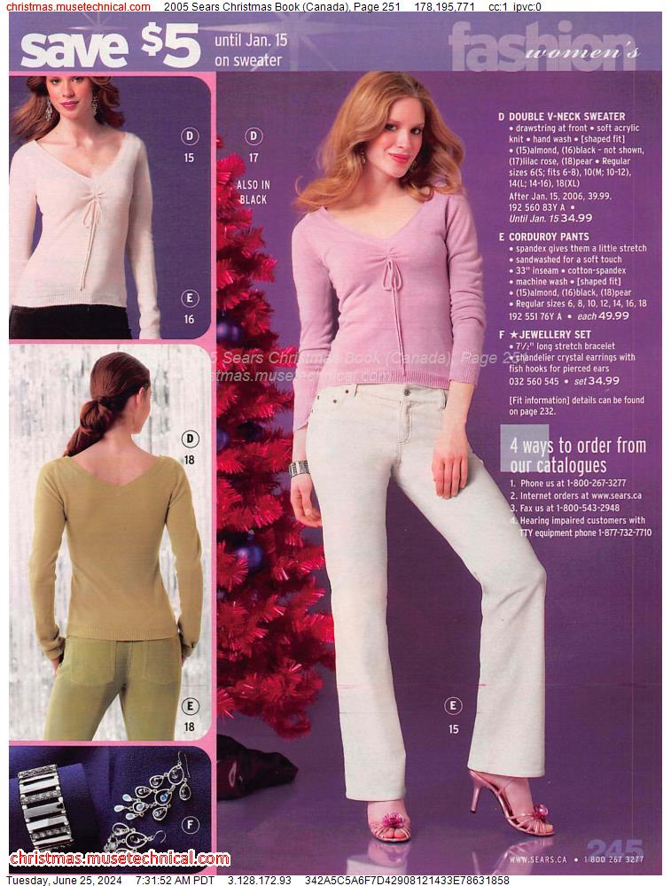2005 Sears Christmas Book (Canada), Page 251