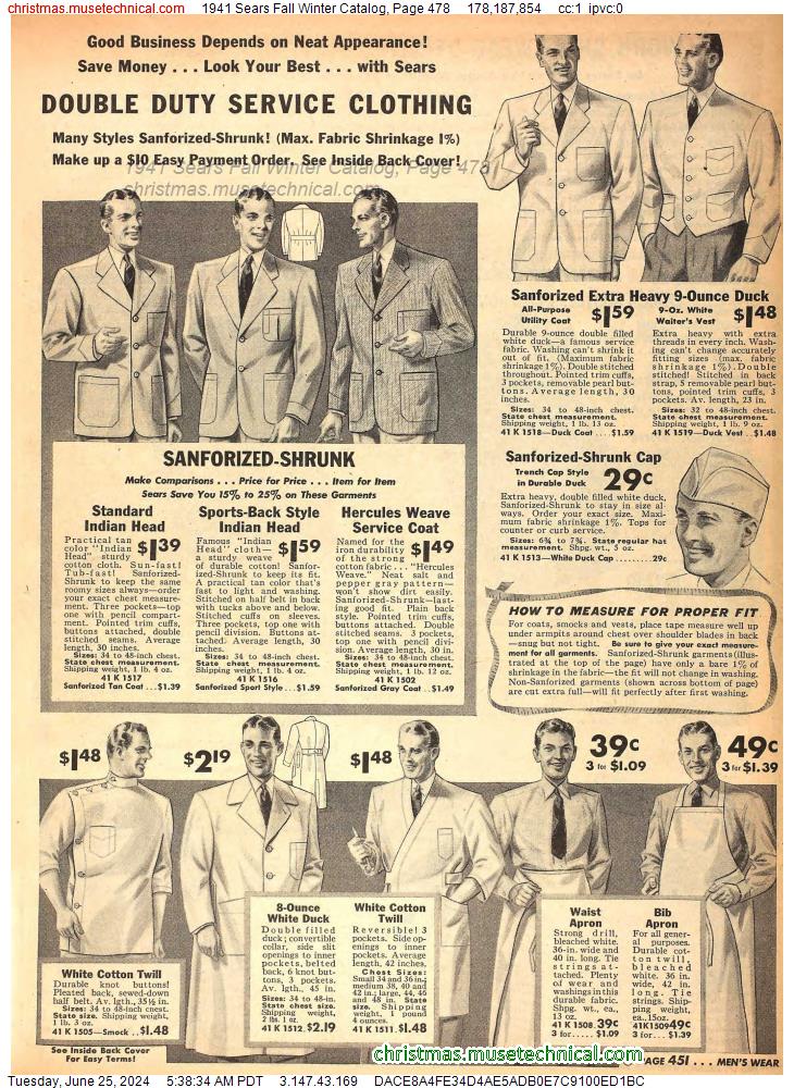 1941 Sears Fall Winter Catalog, Page 478