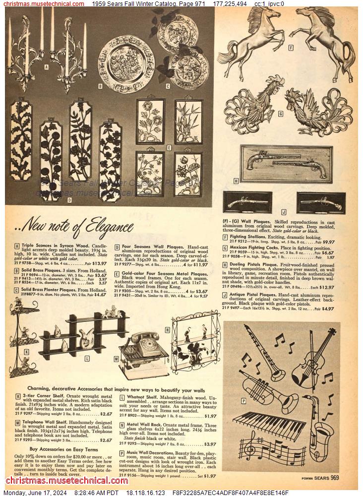 1959 Sears Fall Winter Catalog, Page 971