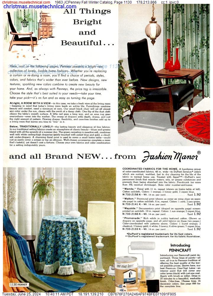 1963 JCPenney Fall Winter Catalog, Page 1130