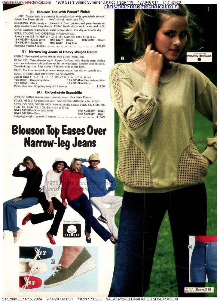 1978 Sears Spring Summer Catalog, Page 119