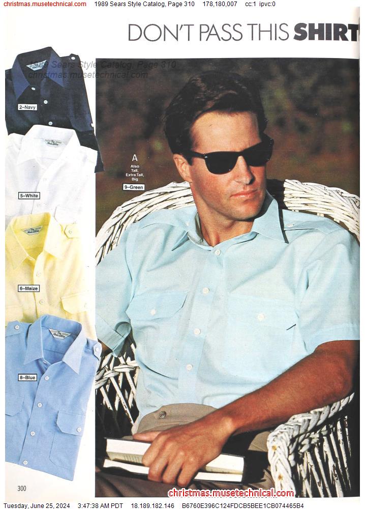 1989 Sears Style Catalog, Page 310