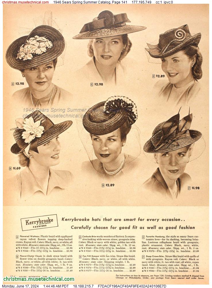 1946 Sears Spring Summer Catalog, Page 141