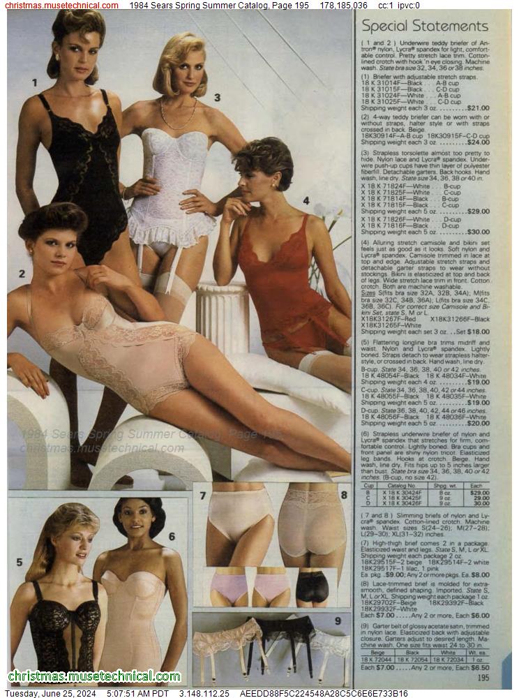 1984 Sears Spring Summer Catalog, Page 195
