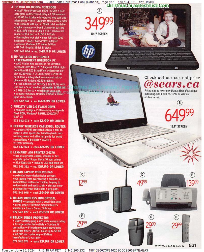 2009 Sears Christmas Book (Canada), Page 667