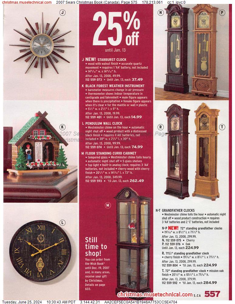 2007 Sears Christmas Book (Canada), Page 575