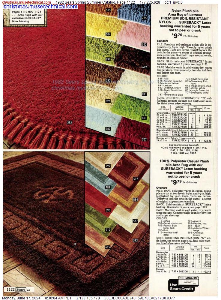 1982 Sears Spring Summer Catalog, Page 1122