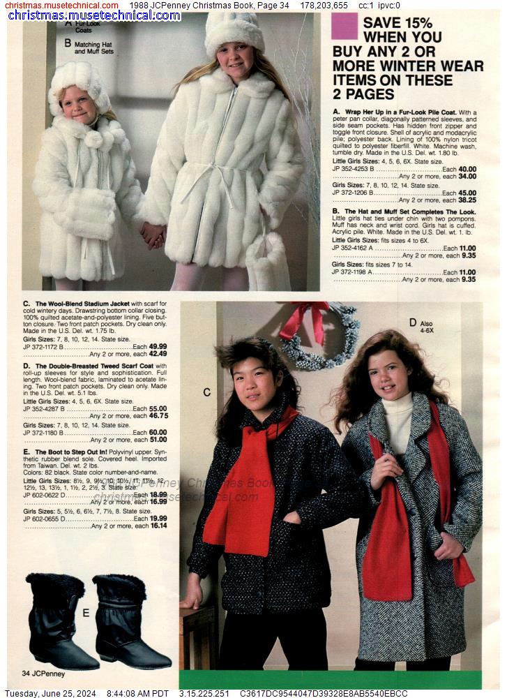 1988 JCPenney Christmas Book, Page 34