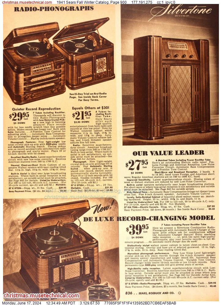 1941 Sears Fall Winter Catalog, Page 900
