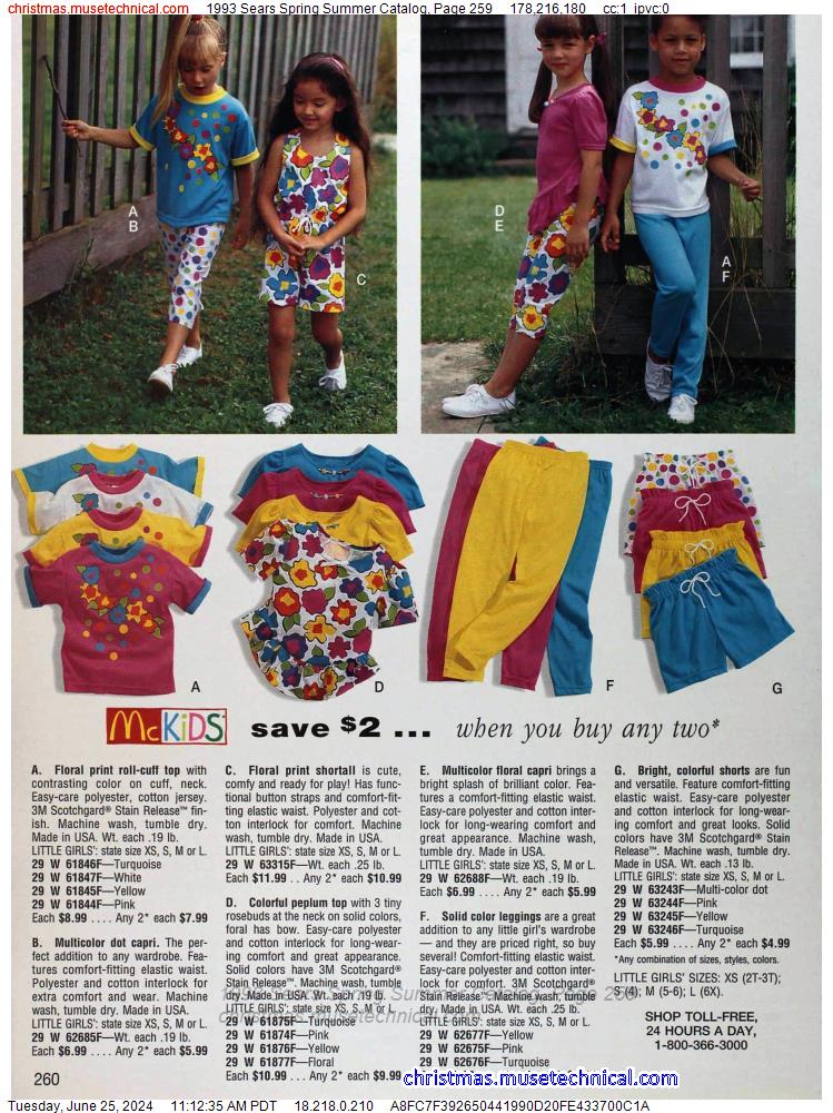 1993 Sears Spring Summer Catalog, Page 259