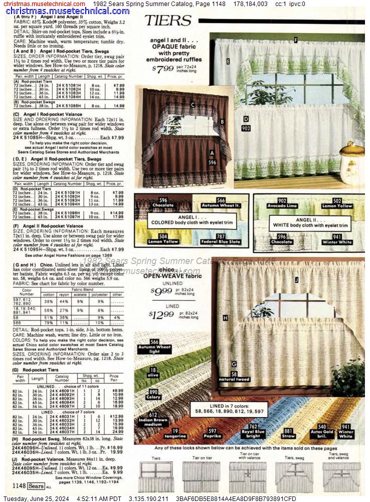 1982 Sears Spring Summer Catalog, Page 1148