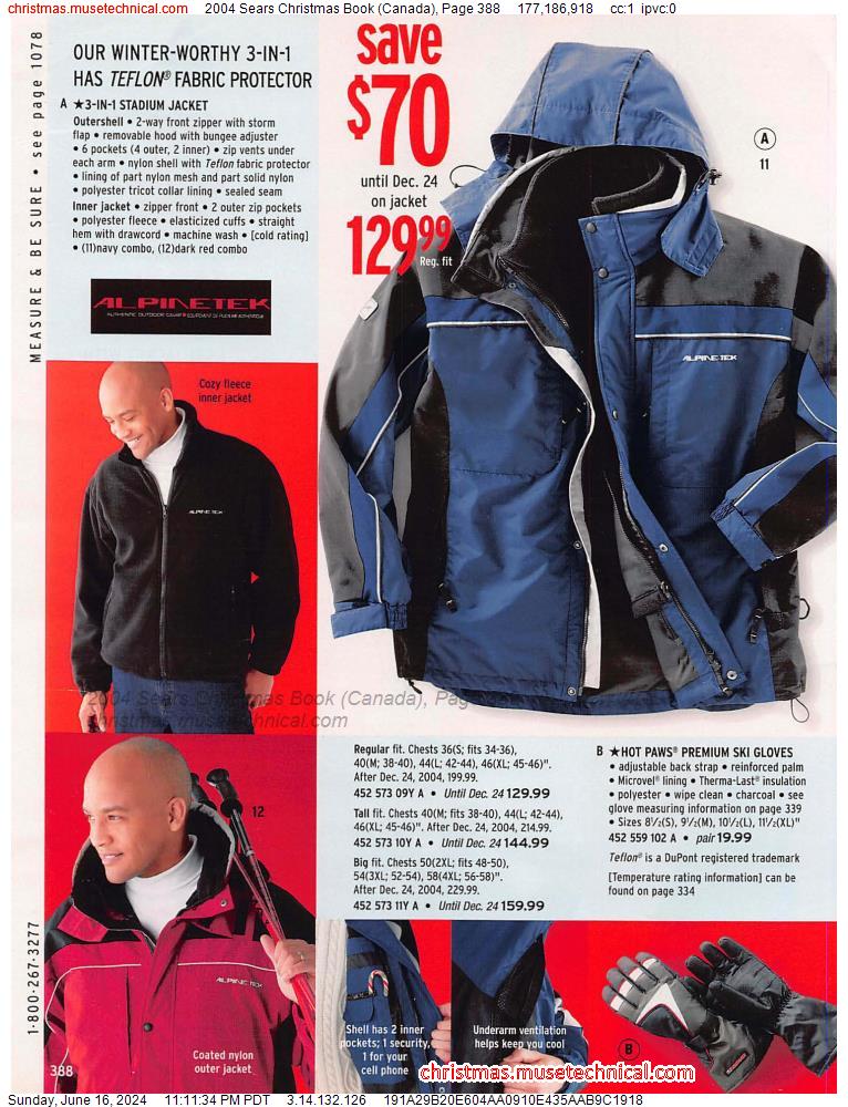 2004 Sears Christmas Book (Canada), Page 388