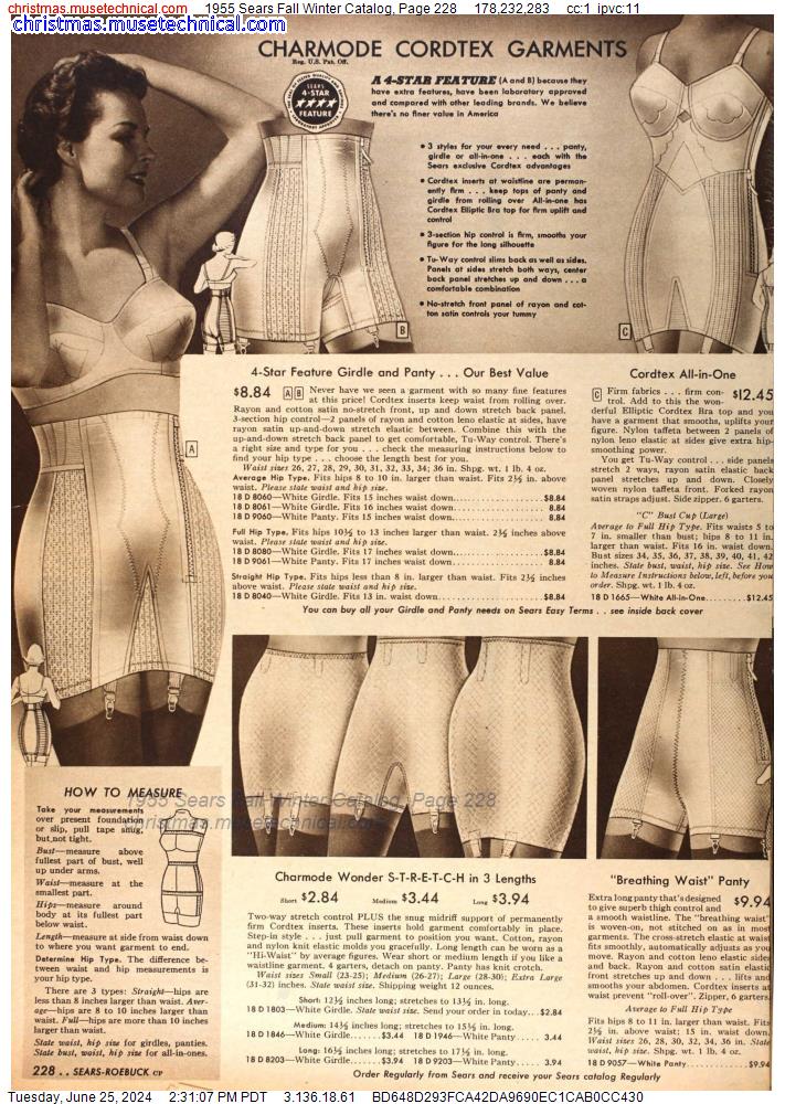1955 Sears Fall Winter Catalog, Page 228
