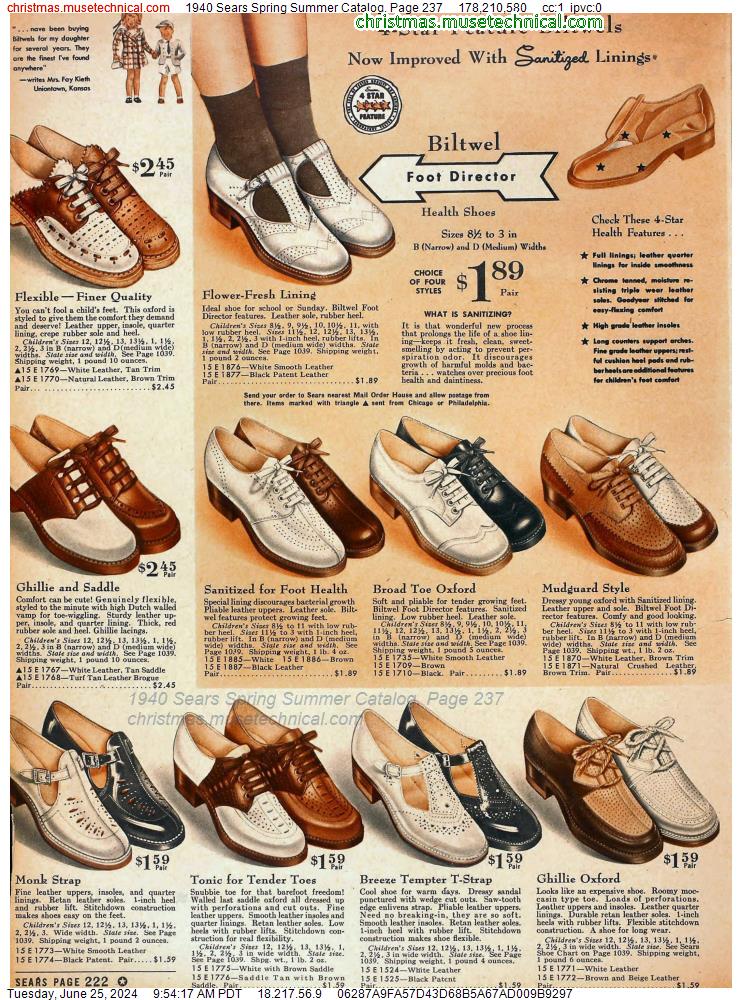 1940 Sears Spring Summer Catalog, Page 237