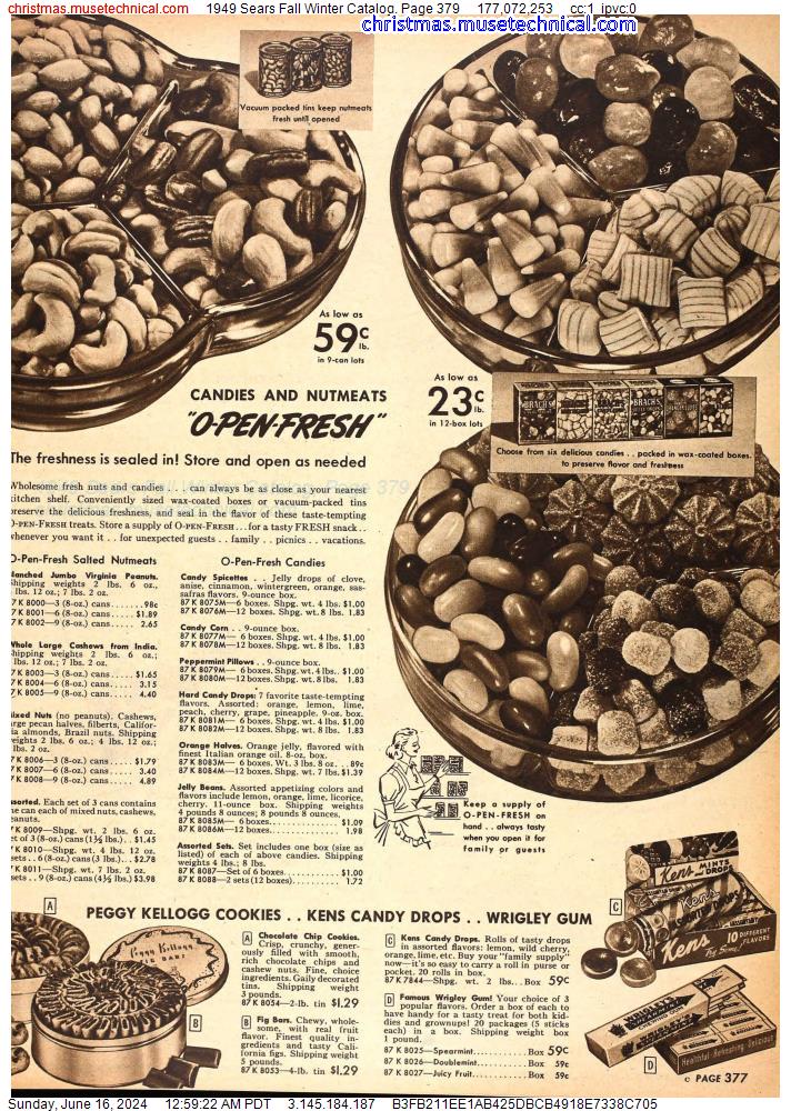 1949 Sears Fall Winter Catalog, Page 379