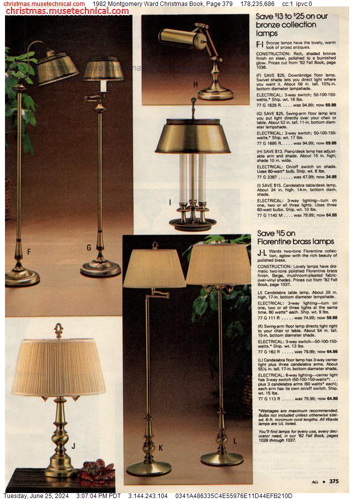 1982 Montgomery Ward Christmas Book, Page 379