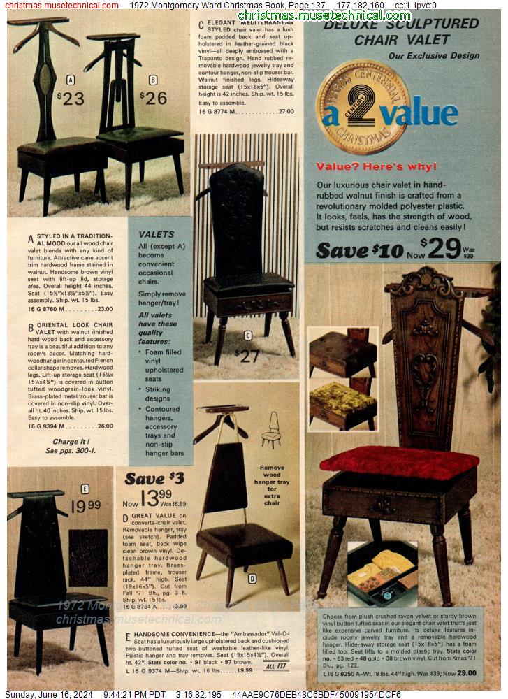 1972 Montgomery Ward Christmas Book, Page 137