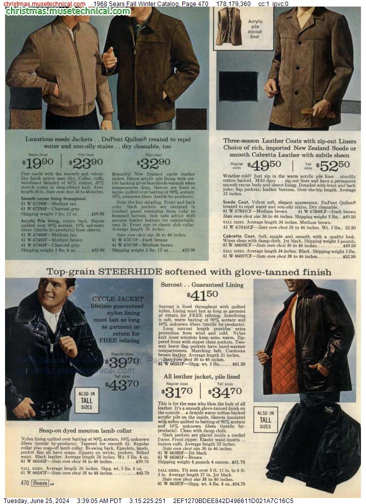 1968 Sears Fall Winter Catalog, Page 470