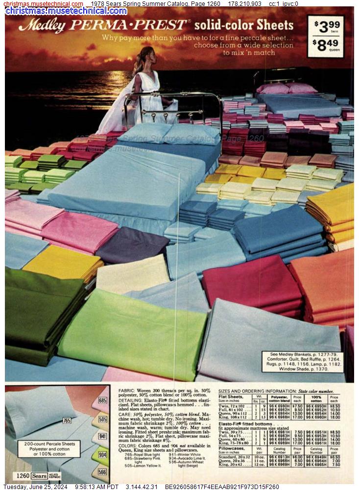 1978 Sears Spring Summer Catalog, Page 1260