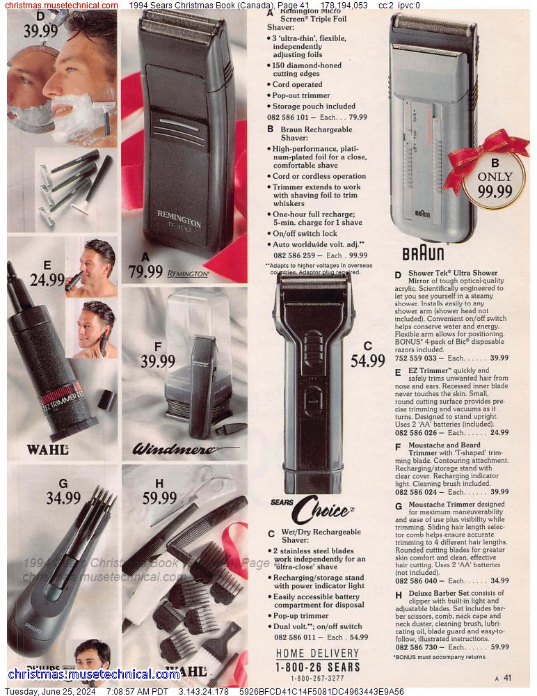 1994 Sears Christmas Book (Canada), Page 41