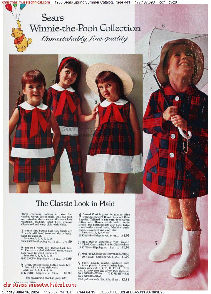 1966 Sears Spring Summer Catalog, Page 441