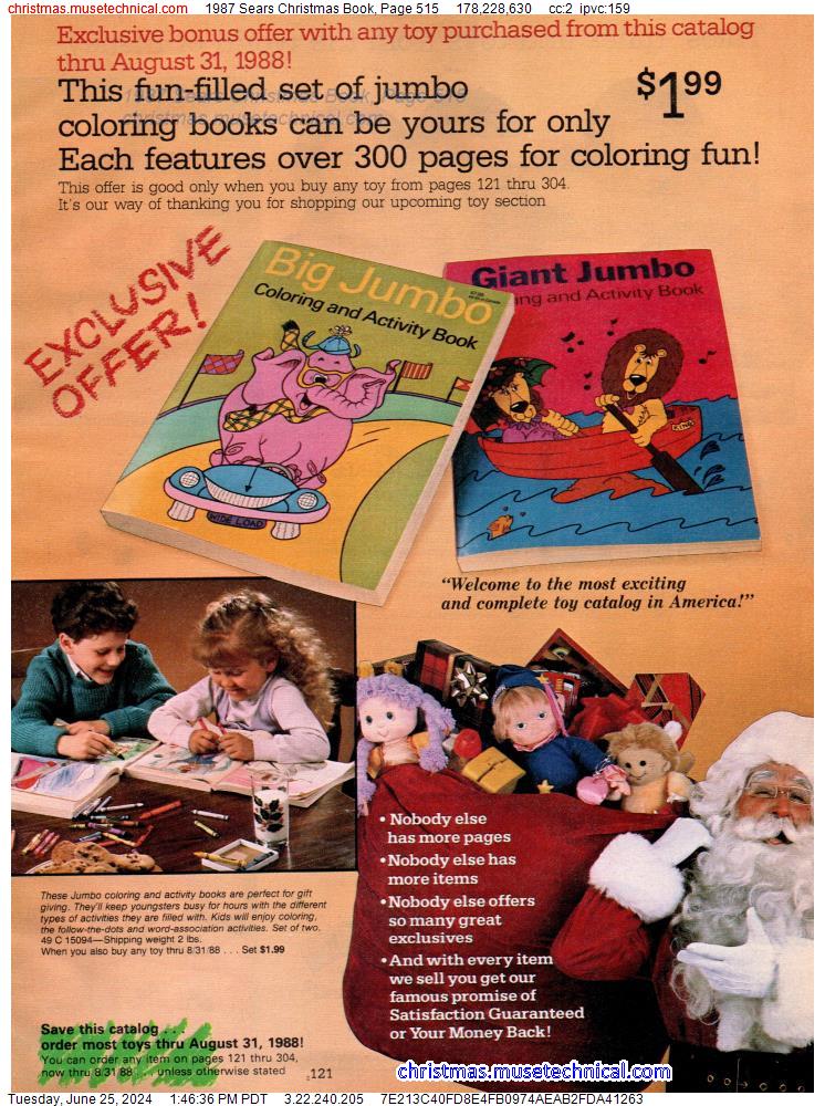 1987 Sears Christmas Book, Page 515