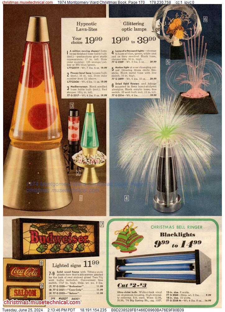 1974 Montgomery Ward Christmas Book, Page 170