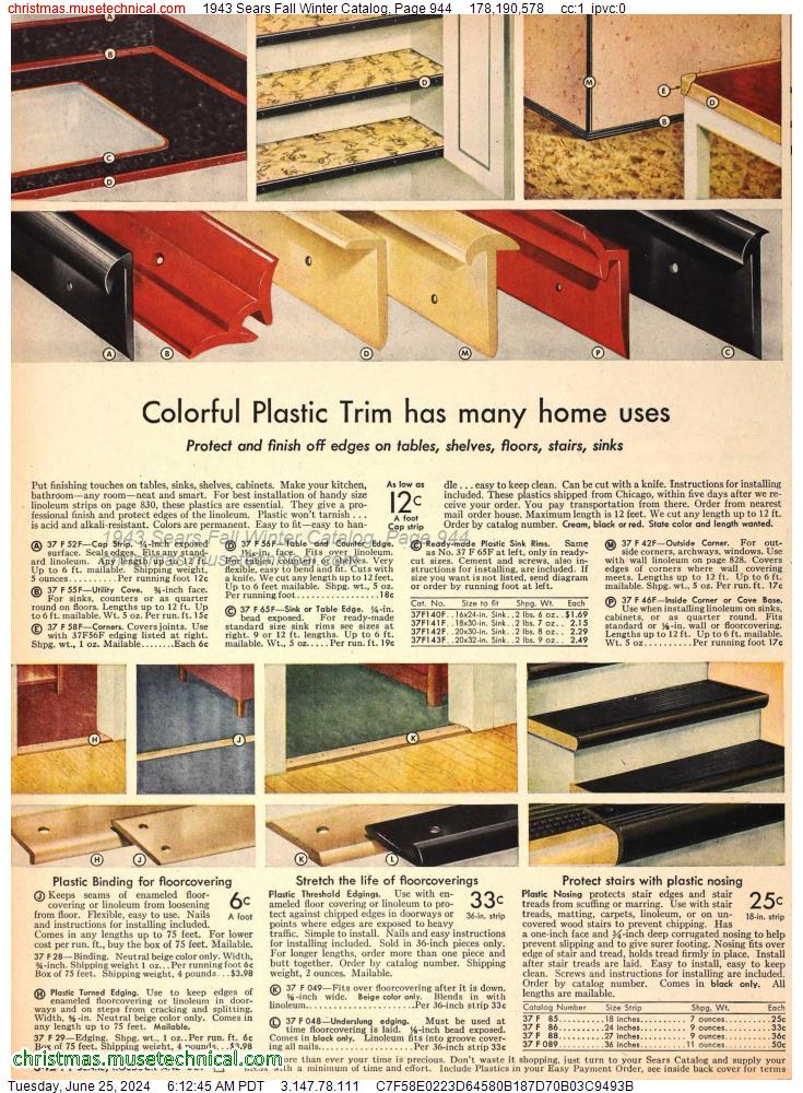 1943 Sears Fall Winter Catalog, Page 944