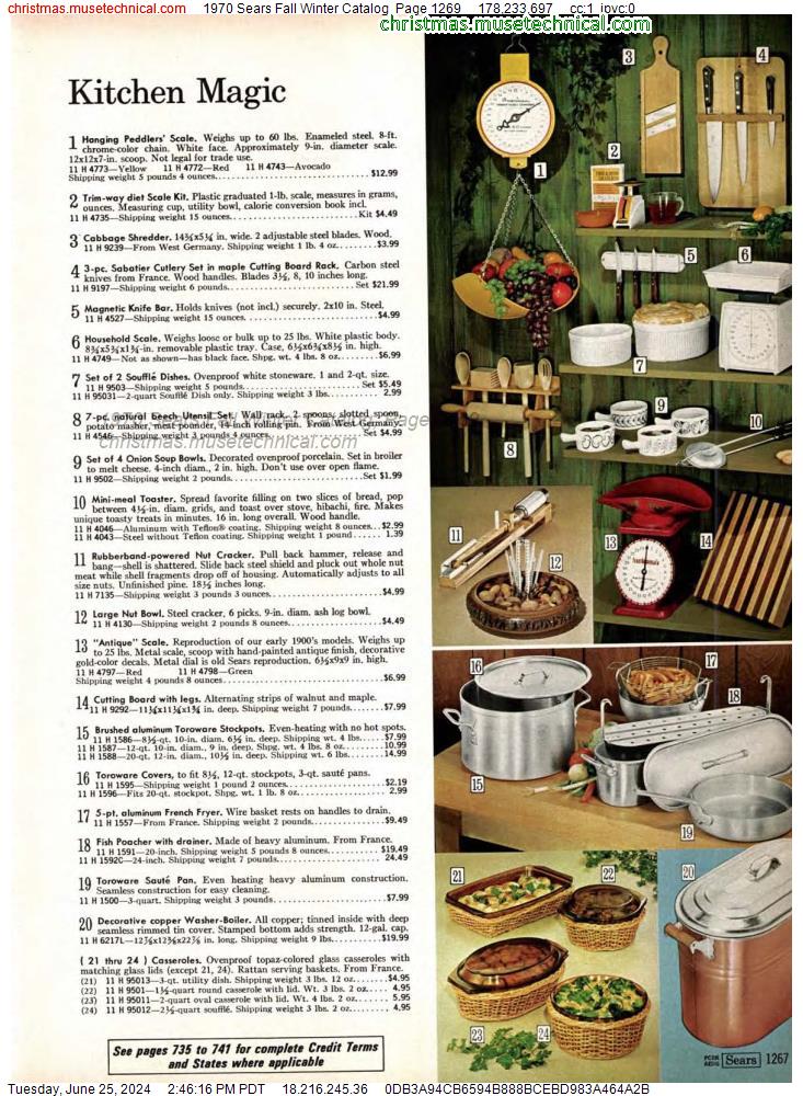 1970 Sears Fall Winter Catalog, Page 1269