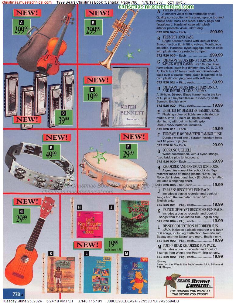 1999 Sears Christmas Book (Canada), Page 786